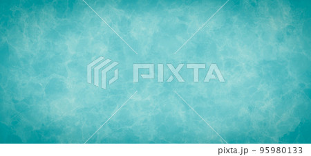 Abstract teal color with brush watercolor background 95980133