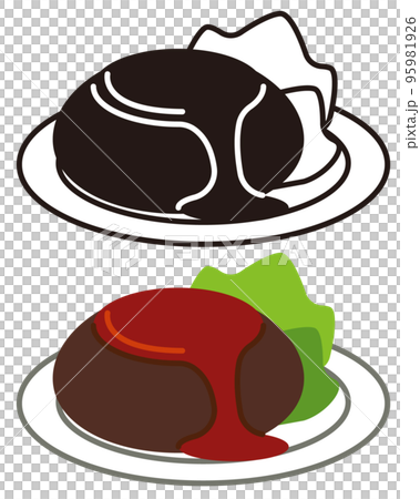 Hamburger icon illustration set 95981926