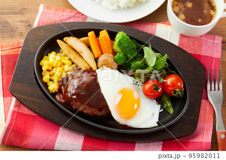 デミグラスハンバーグセット　ハンバーグ 95982011