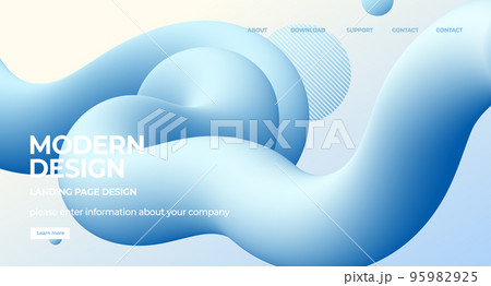 抽象 パターン 液体 95982925