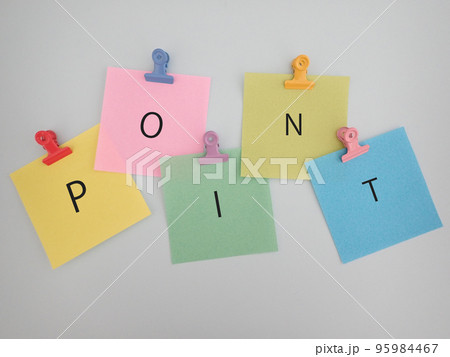メモに書かれたPOINTポイントの単語 メモに書かれたPOINTポイントの単語 95984467