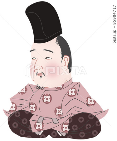 後鳥羽上皇　肖像画　デフォルメ 95984717