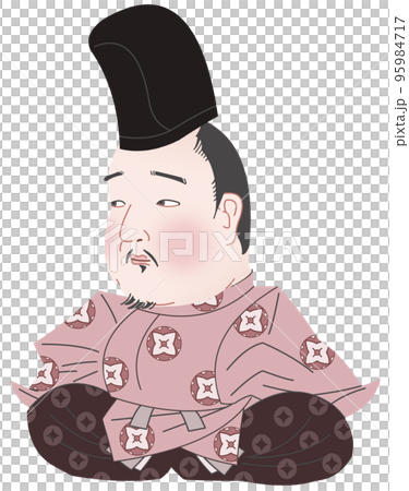 後鳥羽上皇　肖像画　デフォルメ 95984717