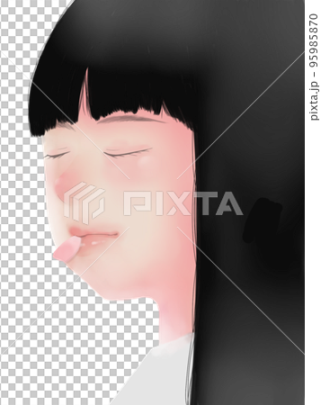 優しい女の子のキャラクターイラスト素材(2) 優しい女の子のキャラクターイラスト素材(2) 95985870