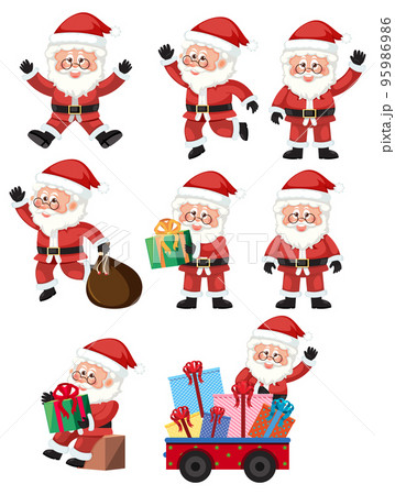 Christmas Santa Claus Character Set 95986986