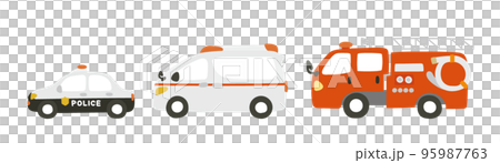 emergency vehicle set 95987763