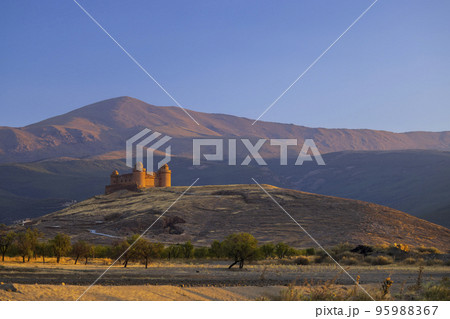 La Calahorra castle with Sierra Nevada, Andalusia, Spain 95988367
