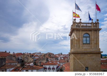 Santiago de Compostela view from the Cathedral, Galicia, Spain Santiago de Compostela view from the Cathedral, Galicia, Spain 95988967