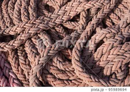 Thick Rope Of Sailing Ship Marine Background Thick Rope Of Sailing Ship Marine Background 95989694