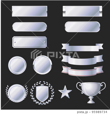 銀色シルバーのフレームセット 銀色シルバーのフレームセット 95989734