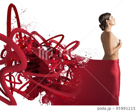 Seductive red veil Seductive red veil 95991215