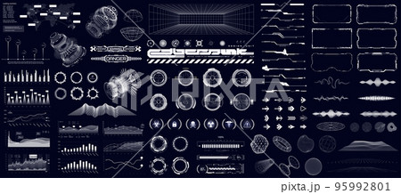 Digital HUD collection for UI, UX, GUI projects Digital HUD collection for UI, UX, GUI projects 95992801