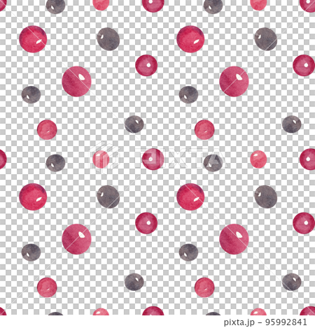 Seamless holiday pattern. Watercolor illustrations of colorful beads Seamless holiday pattern. Watercolor illustrations of colorful beads 95992841