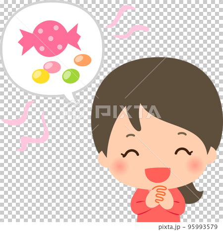 A woman who says sweet words, pamper 95993579