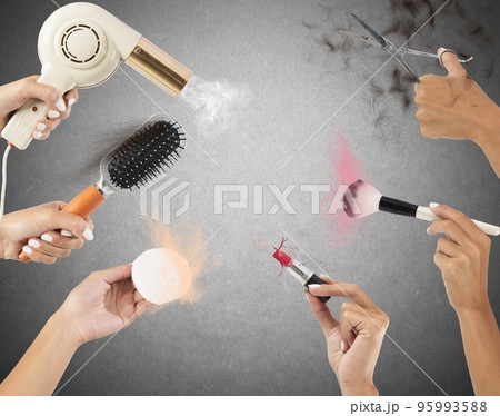 Beauty tools in action Beauty tools in action 95993588