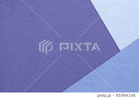 Texture of craft violet color paper background with blue and very peri border. Vintage abstract lavender cardboard. 95994106