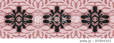 Watercolor italian pattern. Seamless portugal design. Retro spanish background. 95994302