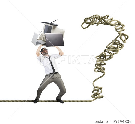 Businessman threatens the job 95994806