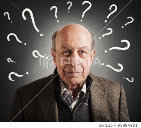 Old man confused Old man confused 95994881