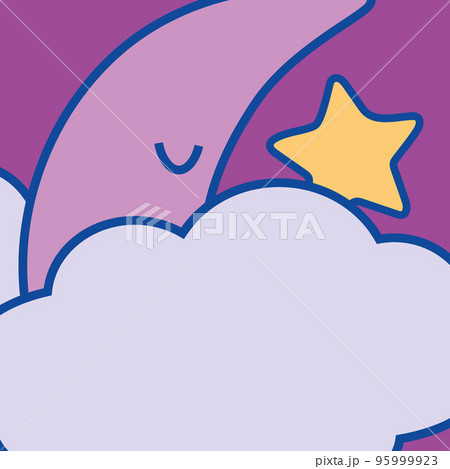 Colorful hand drawn cute card with moon and heart, Sweet dreams vector illustration EPS Colorful hand drawn cute card with moon and heart, Sweet dreams vector illustration EPS 95999923