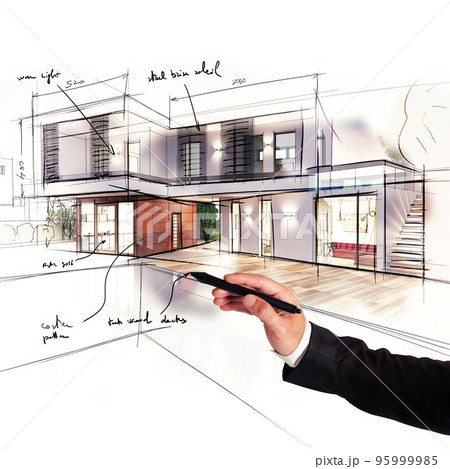 Project of a villa 95999985