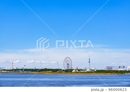葛西臨海公園 を 海側 から望む　【 東京都 の 都立公園 】 96000623