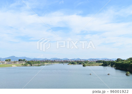 笠松みなと公園と名鉄名古屋本線の鉄橋 96001922