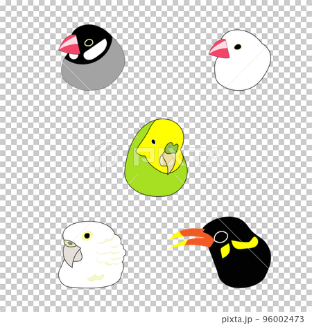Bird icon set 96002473