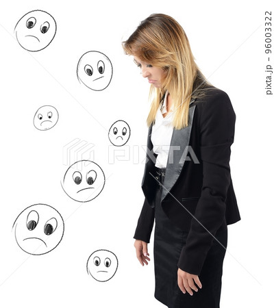 Discouraged businesswoman 96003322