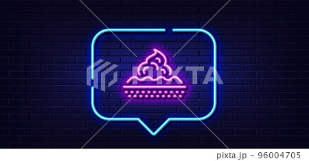 Neon light speech bubble. Skin care line icon. Moisture cream sign. Cosmetic lotion symbol. Neon light background. Skin care glow line. Brick wall banner. Vector Neon light speech bubble. Skin care line icon. Moisture cream sign. Cosmetic lotion symbol. Neon light background. Skin care glow line. Brick wall banner. Vector 96004705