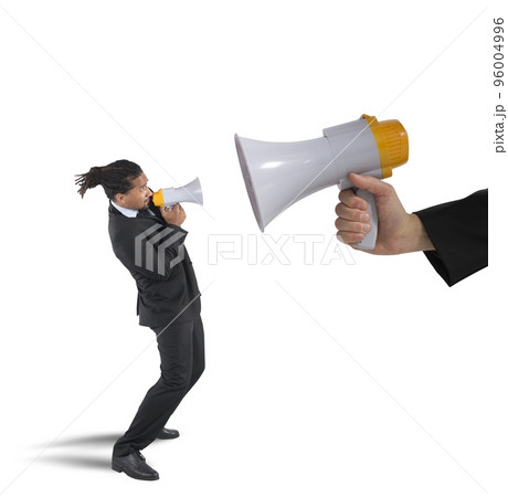 Businessman tries to counter Businessman tries to counter 96004996