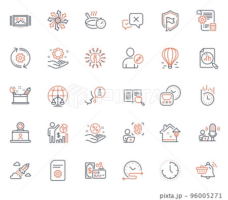 Technology icons set. Included icon as Video conference, Seo statistics and Search text web elements. Shield, Time schedule, Notification cart icons. Card, Employee hand. Vector Technology icons set. Included icon as Video conference, Seo statistics and Search text web elements. Shield, Time schedule, Notification cart icons. Card, Employee hand. Vector 96005271
