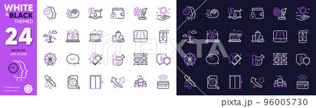 Analytics chart, Chemistry lab and Mail line icons for website, printing. Collection of Time management, Chemistry pipette, Contactless payment icons. Lift, Fingerprint research. Vector 96005730