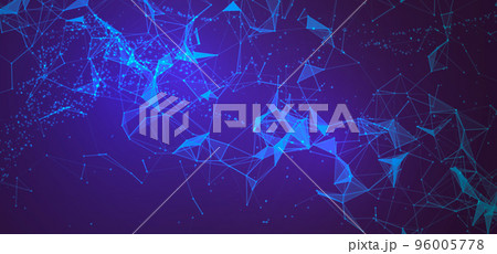 Vector futuristic technology background. Digital network concept. Data transmission 96005778