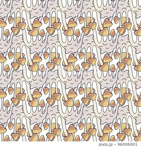 Autumn mood. Illustration in hand draw style. Seamless pattern 96006001