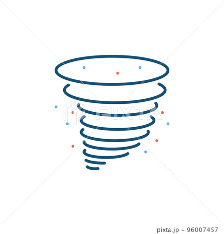 Dust Pollution vector concept modern line icon Dust Pollution vector concept modern line icon 96007457
