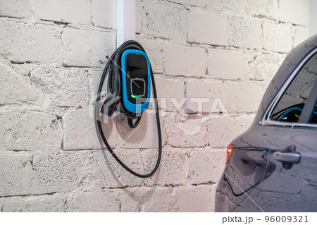 Power supply for electric car charging. Electric car charging station. Power supply for electric car charging. Electric car charging station. 96009321
