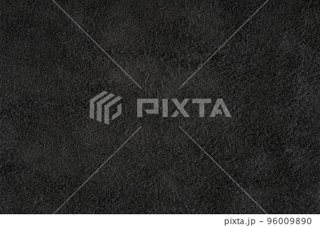 Black suede close-up. Natural black suede texture for design or project. Velvet, leather reverse. 96009890