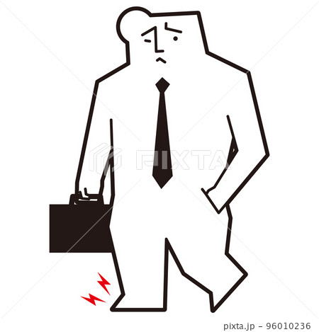 足が痛い男性会社員 96010236