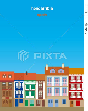 オンダリビア　hondarribia　フエンテラビーア　fuenterrabia　アルマ広場　バスク 96012002