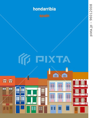 オンダリビア　hondarribia　フエンテラビーア　fuenterrabia　アルマ広場　バスク 96012008