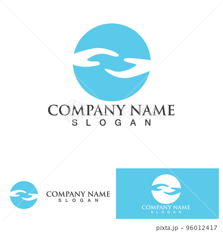 Hand help logo and symbols template icons app 96012417