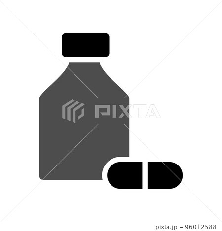 Illustration Vector Graphic of Capsule Jar Icon 96012588