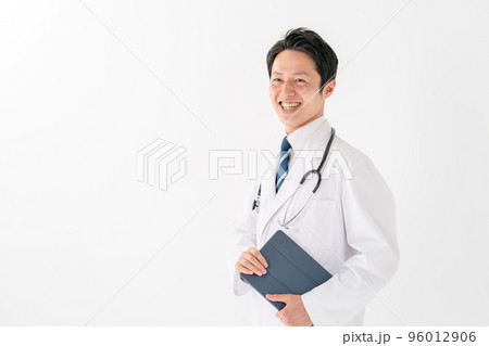 医師　男性　白バック 96012906