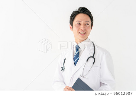 医師　男性　白バック 96012907