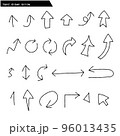 手書き矢印 96013435