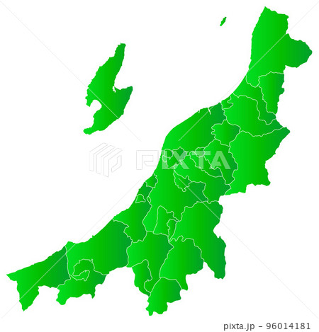 新潟県と市町村地図
