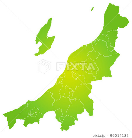 新潟県と市町村地図