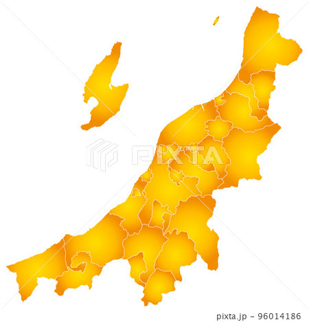 新潟県と市町村地図