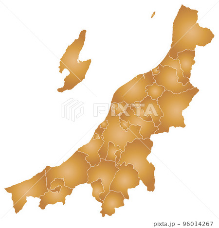 新潟県と市町村地図